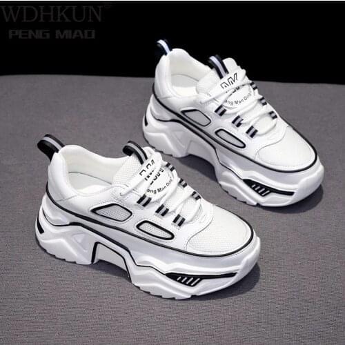 Women Sneakers White Black Luxury Shoes Woman Autumn Spring Chunky Sneakers Fashion Light Dad Shoes Ladies Platform Footwear
