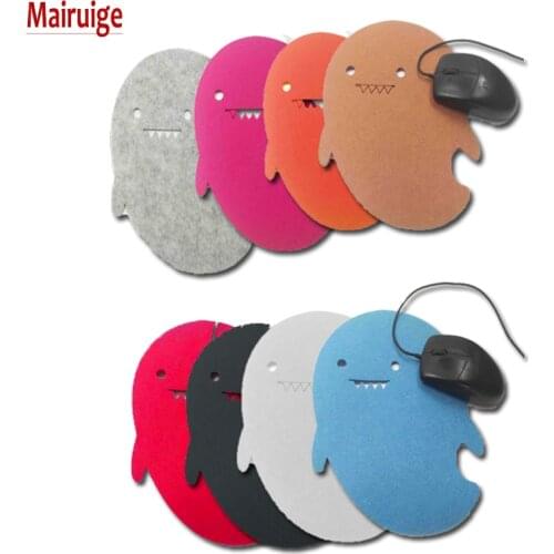 Mairuige Animals Dolphin Creative Polygonal mousepad Felt Materials Small Size Cute Monster Pattern Mouse pad Pc Table Game Mats