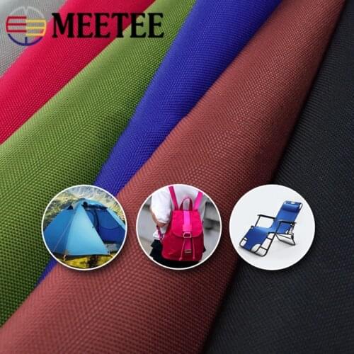 Meetee 100X150cm 600D Oxford Fabric Stretch Silk Cloth DIY Encryption Low Elasticity Coating for Bag Tent Sewing Accessory FA028