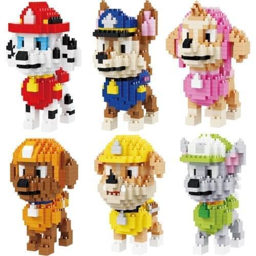 Cartoon Model Cute Toys Diamond Mini Micro Building Blocks Bricks Unicorn Dog Rainbow Horse Animal Christmas Gift