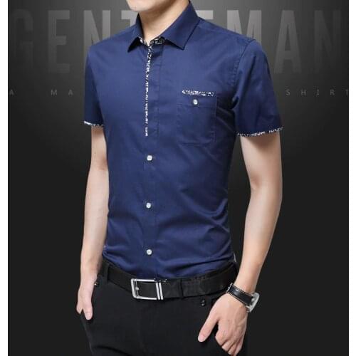 New Arrival Fashion Brand Clothing Long Sleeve Shirt Men Korean Slim Design Formal Casual Male Dress Shirt Size M-5XL