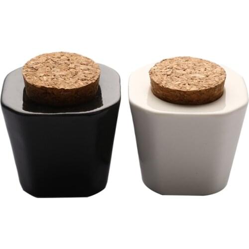 New Porcelain Material Nail Art Acrylic Glass Dappen Dish Liquid Powder Container White/black Color