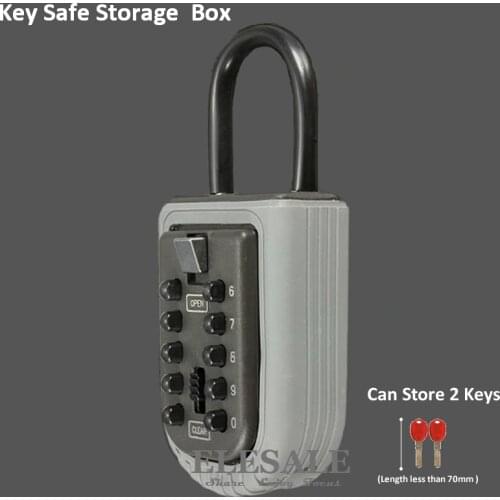 New Key Safe Storage Organizer Box With Combination Lock 10-Digital Password Weatherproof For Home Outdoor Use Drop Shipping