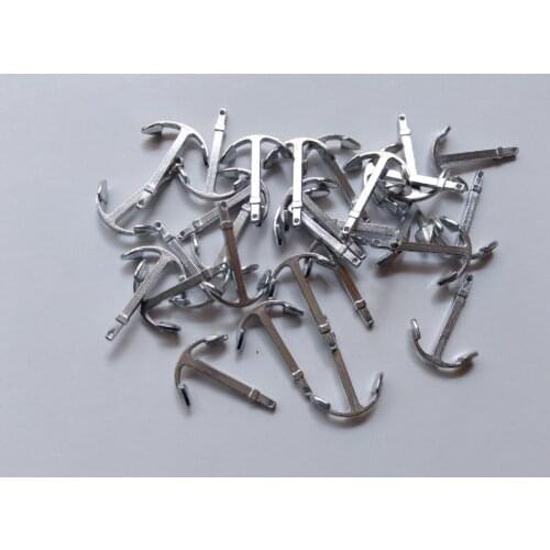 Wholesale Alloy anchor size 25x19 mm Ship model upgrade accessories suit for Scale 1/100 Halcon Ship model