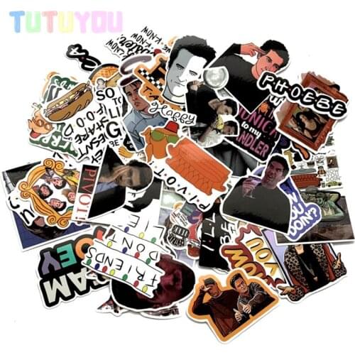 PC12 66pcs/set TV Show Scrapbooking Stickers Decal For for Guitar Laptop Luggage Car Fridge Graffiti Decal Sticker