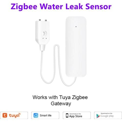 Zigbee Wifi Water Leakage Alarm WIFI Water Leak Sensor Detector Flood Alert Overflow Security Alarm System For Alexa Google Home
