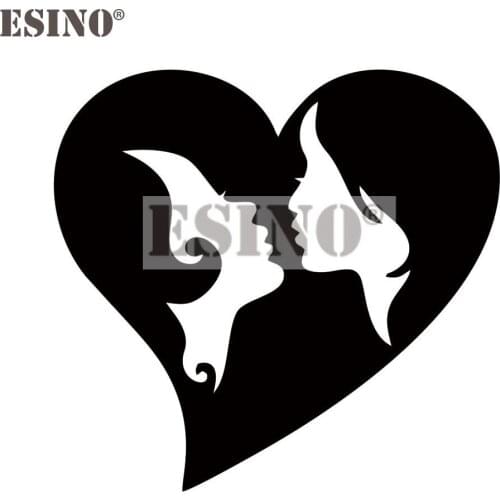 Car Styling Funny Creative Lesbian Gay Love Heart Car Decorative Decal Cartoon PVC 3D Carving Car Body Sticker Pattern Vinyl