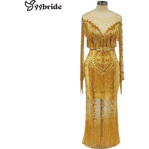 Женские вечерние платья ниже колена YYBRIDE China At AliExpress