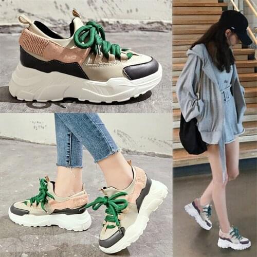 Korean Fashion Casual Spring Leather Womens Flat Platform Shoes White Woman Sneakers Soft Solid Tenis Zapatos Mujer rgb6