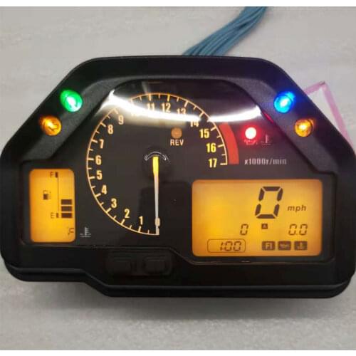ZXMOTO LCD Mph Speedometer Gauges Cluster Tachometer Odometer Instrument Assembly For CBR600 RR 2003-2006 F5 03 04 US Version