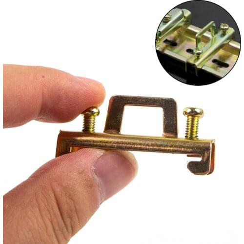 10pcs C45 single-layer fixing SDW-201 rail plug DIN 35mm iron fixing piece fixing clip positioning piece