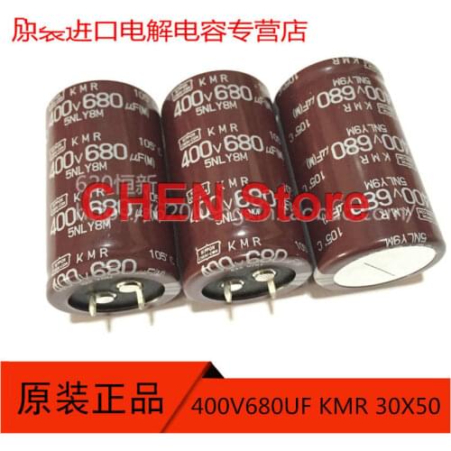 4PCS NEW Japan NIPPON KMR 400V680UF 30x50MM brown CHEMI-CON electrolytic Capacitor 680uF/400V NCC 680UF 400V