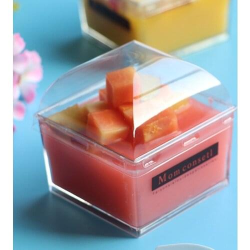 50pcs 145ml transparent disposable dessert cup small pudding ice cream cake decoration packaging plastic cups with lid