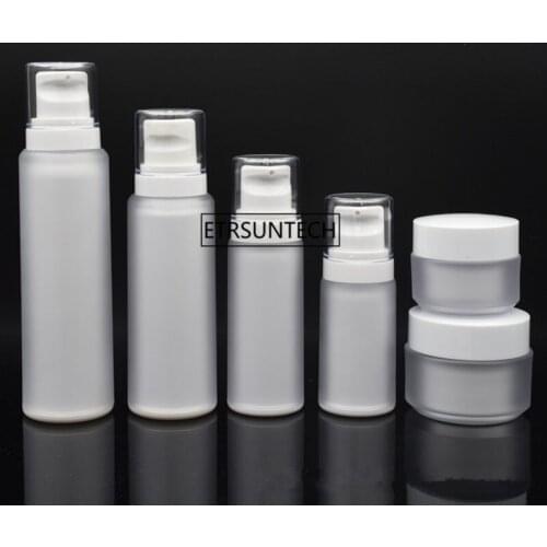 50pcs 30g 50g Acrylic Cream Jar Cosmetic Container,40/60/100/120ml Lotion Pump Bottle Emulsion Pump Bottle F3980