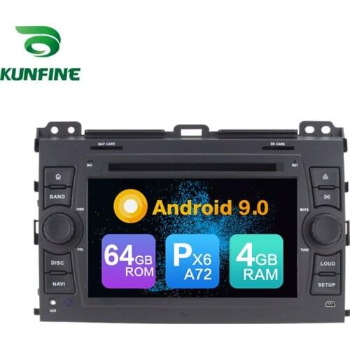 Android 9.0 Core PX6 A72 Ram 4G Rom 64G Car DVD GPS Multimedia Player Car Stereo For TOYOTA PRADO Cruiser 120 radio headunit