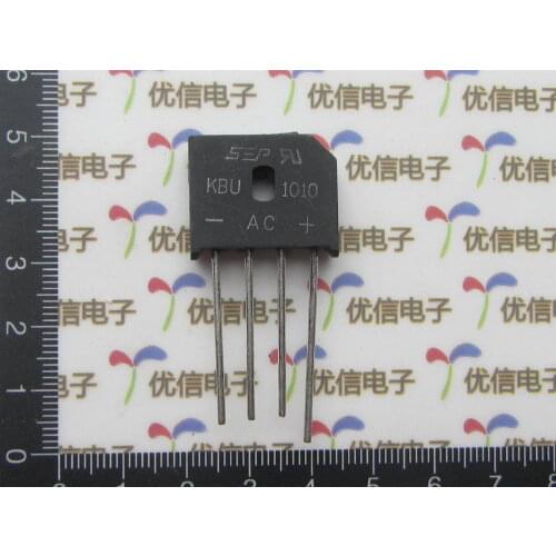Free shipping KBU1010 rectifier bridge / bridge pile 1000V 10A / 10A BRIDGE RECTIFIER