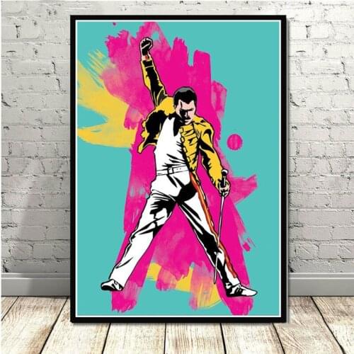 Freddie Mercury Bohemian Rhapsody Queen Posters And Prints Wall Pictures For Living Room Canvas Painting Decorative Home Decor