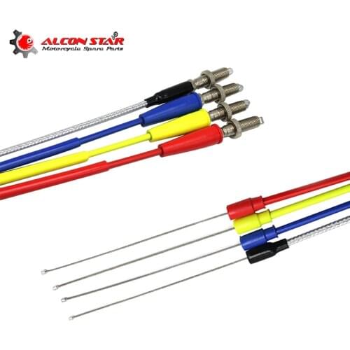 Alconstar 110cm/128cm Racing Carburetor Gas Throttle Wine Clutch Cable Assembly For 2/4 Stroke Engine Carburetor Moto