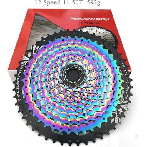 MTB 12 Speed Rainbow Cassette 11-50T 12s Cassette Full steel Durable Ultralight 12v Cassette 50T Freewheel For Shimano Sram
