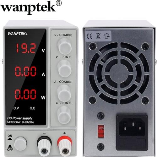 Wanptek Lab DC Adjustable Power Supply 120V 30V 6A 10A Digital Switching Voltage Regulator Stabilizers regulated Power Supplies
