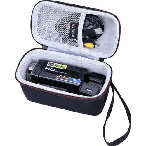 LTGEM Black EVA Hard Case for Video Camera Camcorder Digital YouTube Vlogging Camera Recorder Kicteck Full HD 1080P 15FPS 24 MP