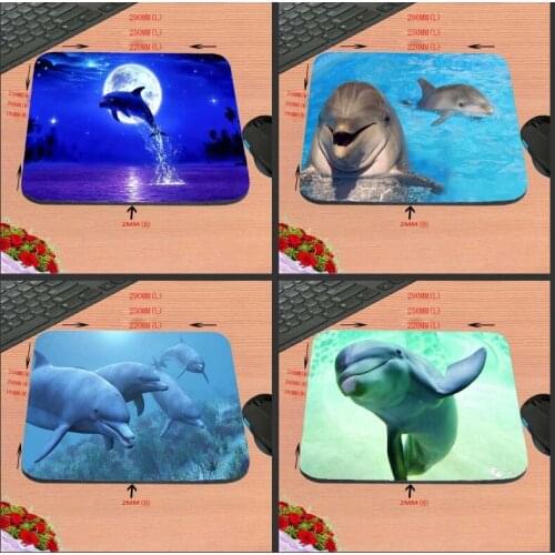 Mairuige Dolphin Design Pattern on The Seabed Non-slip Durable New Product Custom Rectangular Mouse Pad Computer PC Desk Mat