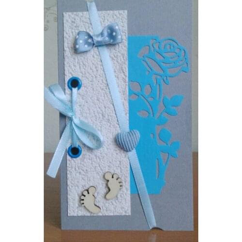 Rosa flor de corte de metal dados borboleta morrer scrapbooking para artesanato cortar cartões de papel modelo de corte