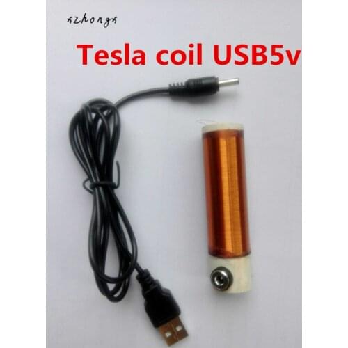 Tesla coil USB5v power supply, lighting energy-sav