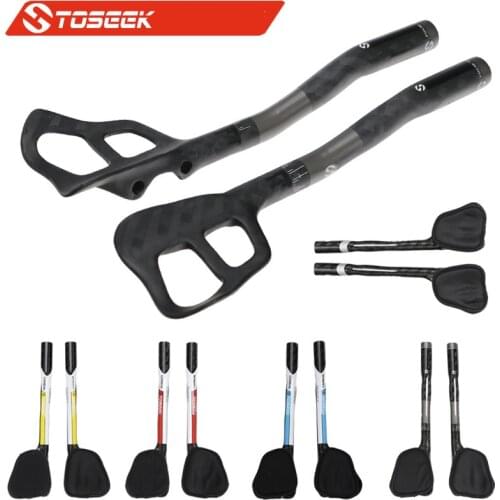 TOSEEK Full Carbon Fiber Road Bike Mountain Bike TT Handlebar Bicycle Vice Handlebar bicycle Rest Handlebar Bike Accessories