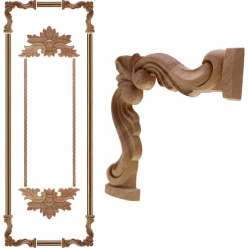 VZLX New Rubber Wood Carved Applique Retro Furniture Crafts Decor Vintage Home Decoration Accessories Figurine Wooden Letters