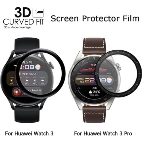 Protective Film for Huawei Watch 3 Soft Glass 3D Curved Screen Protector for Huawei Watch 3 Pro Smart Watch Film Accessories