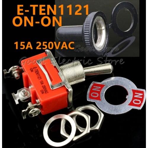1PCS E-TEN1121 15A 250VAC 3PIN ON-ON Toggle switch Rocker switch The power switch micro switch Orange