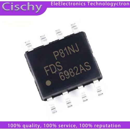 10pcs/lot FDS6982AS FDS6982 6982AS SOP-8 In Stock