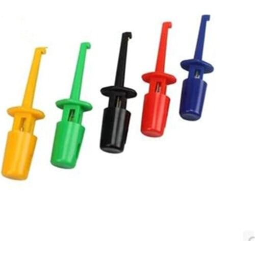 10pcs Single Test Hook Clip Test Probe For Electronic Testing IC Grabber Crocodile Clip Hook Test Clip