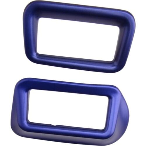 2Pcs Car ABS Blue Headlight Lamp Switch Cover Trim Frame Fit for Toyota CHR 2016 2017 2028 2019 2020 Accessories