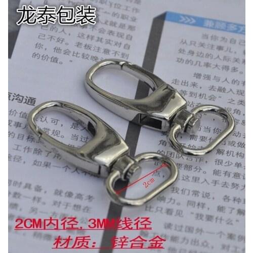 20pcs/lot 20mm zinc alloy Clasps bag accessories hanger hook for Webbing Strap Belt Purse Bags Handbag Free Shipping