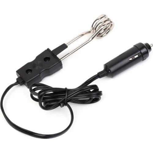 24V Portable Electric Car Boiled Water Tea Immersion Heater For Camping Picnic