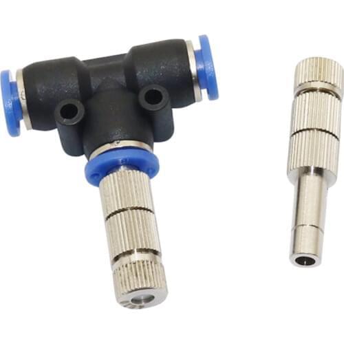 5pcs 5-15bar Mist Cooling Slip Lock Nozzle With Filter 6mm Low pressure Micro-nozzles Connectors Garden Irrigation Sprayers