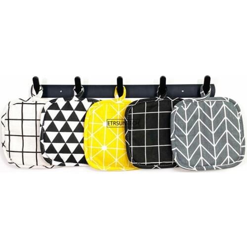 50pcs Cloth Pattern Dining Table Mats Table Placemat Heat Insulation Waterproof Non-slip Pad Kitchen