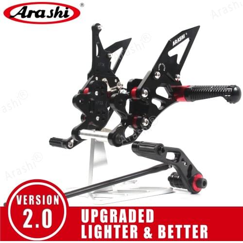Arashi 1 Set For SUZUKI GSXR 600 750 2006 - 2021 CNC Adjustable Rearset Foot Pegs Footrest GSX-R GSX R 600 750 2012 2013 2014