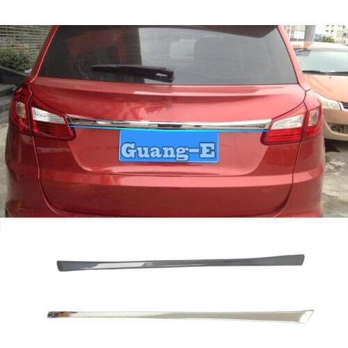For Chery Tiggo5 Tiggo 5 2014 2015 2016 2017 2018 Car Cover ABS Chrome Back Rear Door Bottom Tailgate Frame Plate Trim Lamp 1pcs