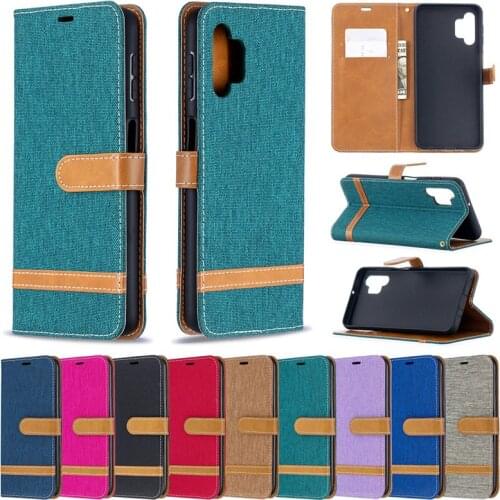 Denim Leather Case For Samsung Galaxy A32 Case Vintage Flip Wallet Book Cover For Samsung Galaxy A32 A52 A72 5G Cover Phone Bag