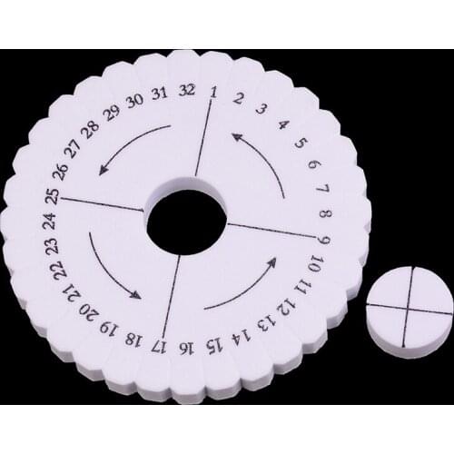 2Pcs Round Square Bracelet Knitting Kumihimo Disc Disk Tray Braided Rope Knot Knitting Weaving Jewelry Desgin Board 2 Sizes