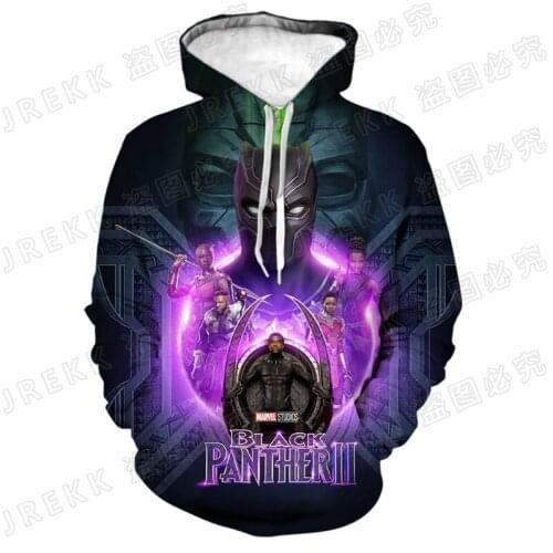 Cool Black Panther Hoodie Men Women Children Sweatshirts 3D Print Pullover Streetwear Boy Girl Kids Fashion Casual Coat Clothing