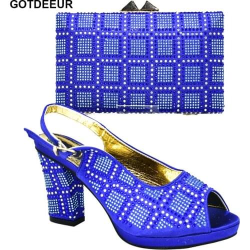 Fashion Women Shoe and Bag Set In Italy Shoes and Bag Set Luxury Shoes Women Designers Buckle Strap Decorated with Appliques