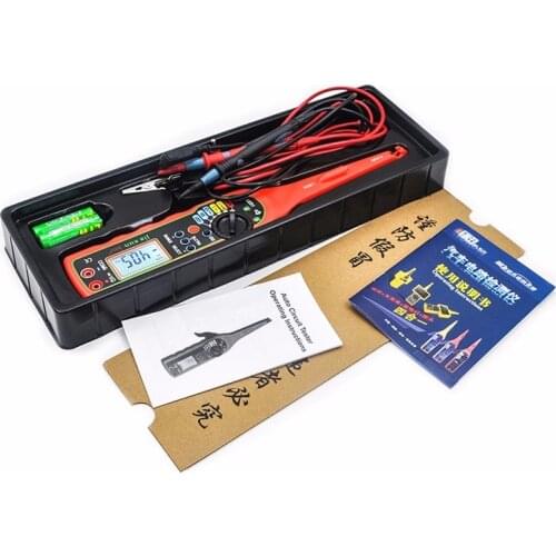 Power Electrical Multi-function Auto Circuit Tester Multimeter Lamp Car Repair Automotive Electrical Multimeter 0V-380V( Screen)