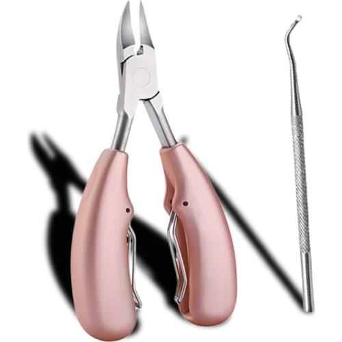 Stainless Steel Beauty Sharp Curved Nails Ingrown Toenails Nail Clippers Toes Dead Skin Dirt Remover Pedicure Care Tool