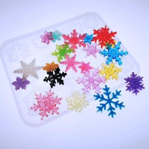 New Transparent Silicone Mould Dried Flower Resin Decorative Craft DIY Square snowflake Mold epoxy resin molds for jewelry