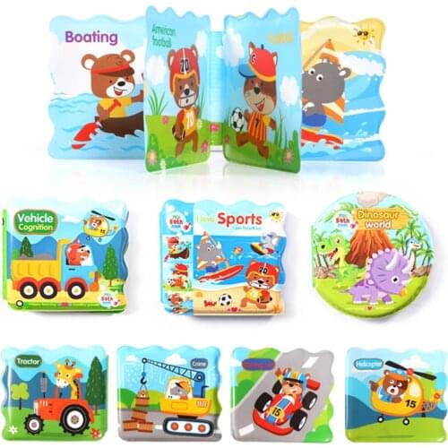 Floating Baby Bath Time Waterproof Bathtub Books Kids Portable Learning Bath Toys Educational Infant water Toys For Toddlers
