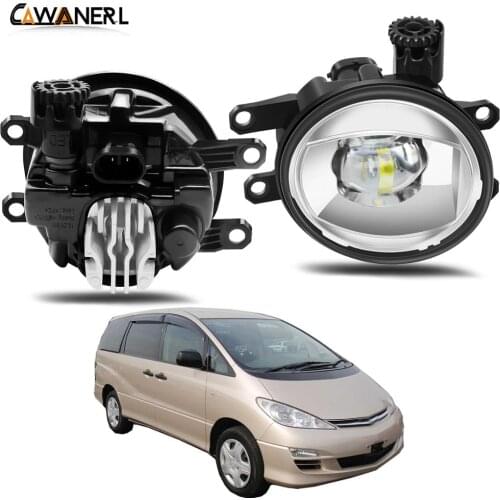 Fog Light Assembly 30W 8000LM Car Front Bumper LED Lens Fog Lamp Daytime Running Light H11 12V For Toyota Estima 2000-2006